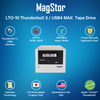 MagStor LTO-10 Thunderbolt 3 / USB4 Desktop Tape Drive TAA