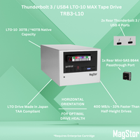 MagStor LTO-10 Thunderbolt 3 / USB4 Desktop Tape Drive TAA