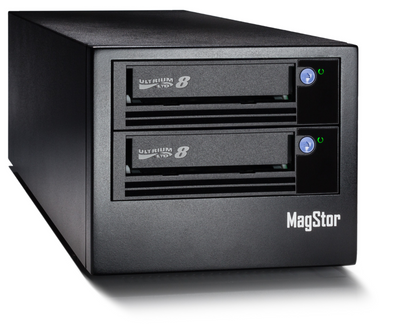 MagStor DUAL LTO8 HH 8G FC External Desktop Tape Drive 12TB LTFS , FC-HL8-DUAL LTO-8 TAA