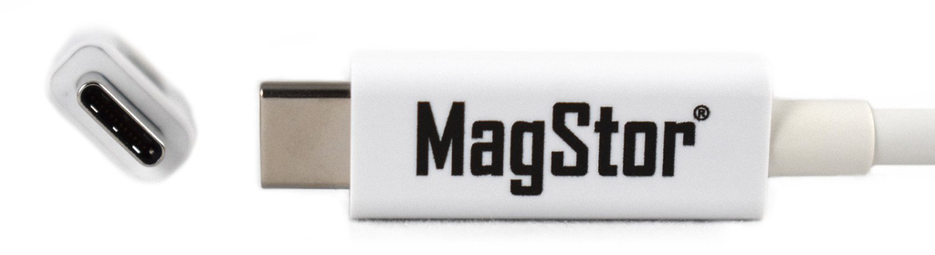 MagStor (Intel Certified) Thunderbolt 3 5A 100W (40Gbps) Active Cable 2M, 6.6ft (White)